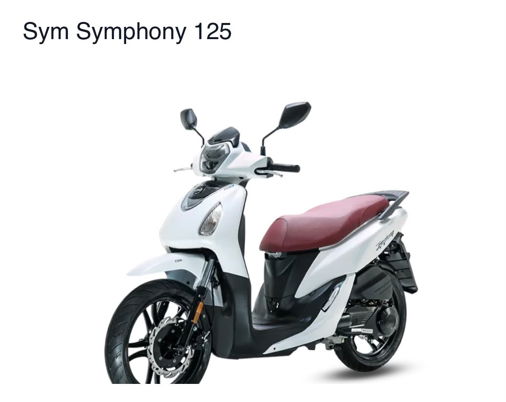 קטנוע SYM Symphony 125